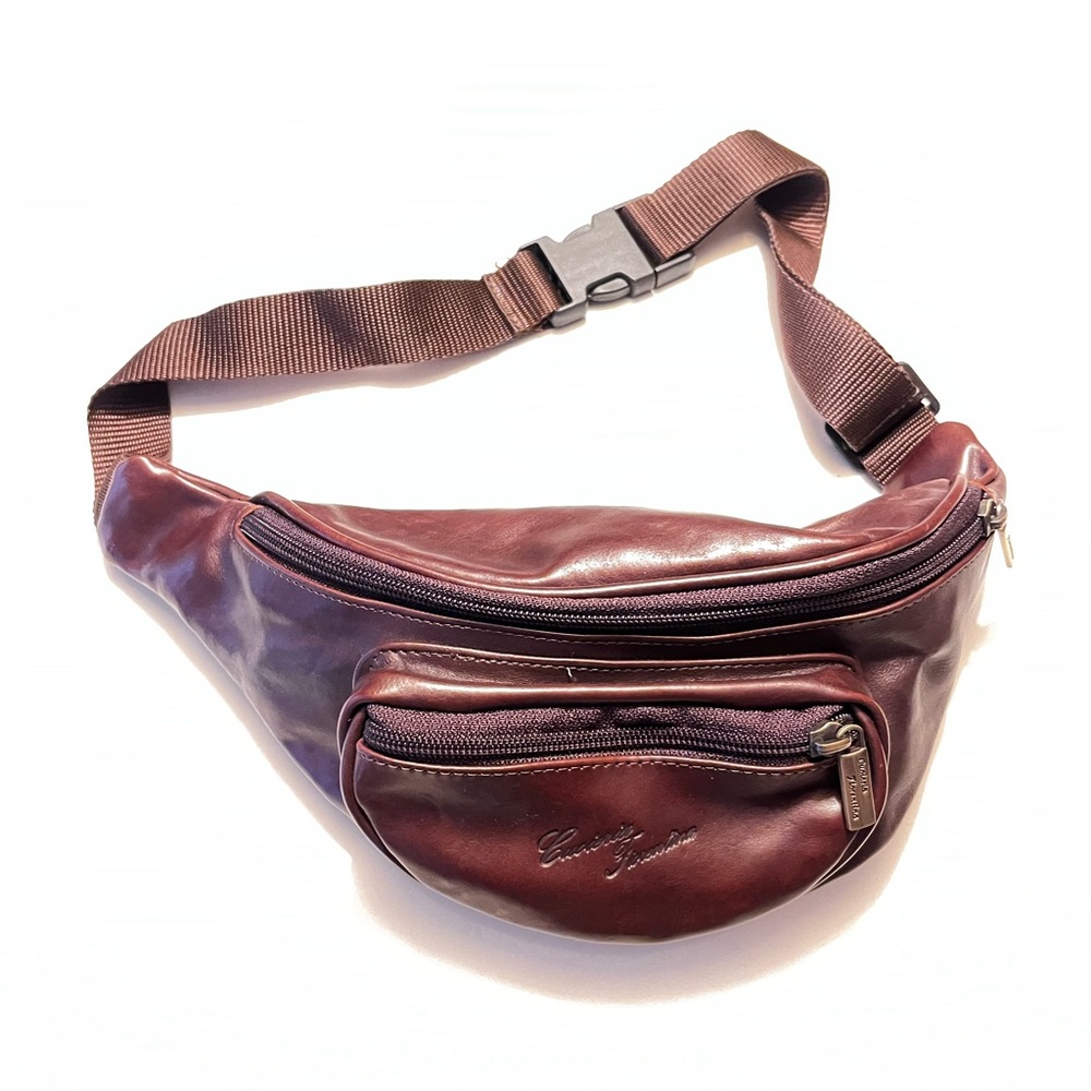 Brown leather Fanny pack